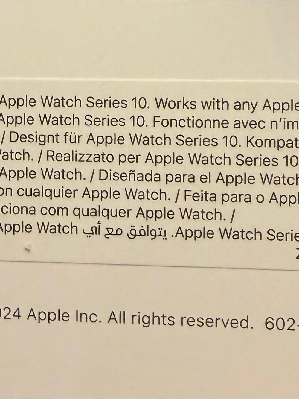 Apple Black Sport Band for Apple Watch 10- Deep Black